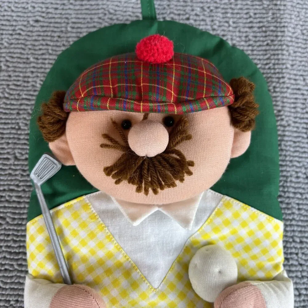 VTG 1994 Mr. Golf Player 3D Decorative Oven Mitt Head Cover Plush With Hang Loop